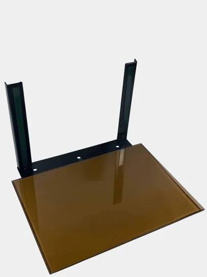Большая и маленькая стеклянная полка, подставка - для DVD, тюнера, Wi-Fi и смарт-бокса