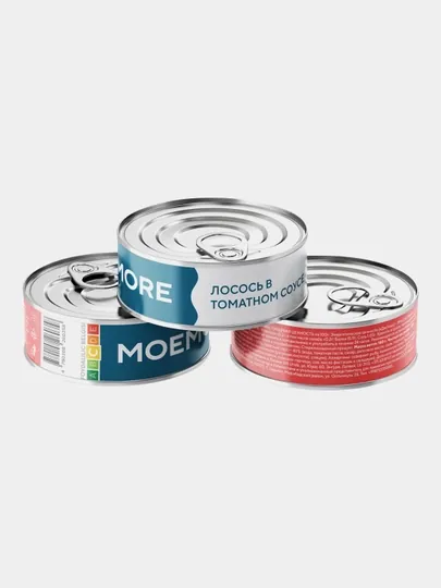 Консервы MOEMORE Лосось в томатном соусе 160 г