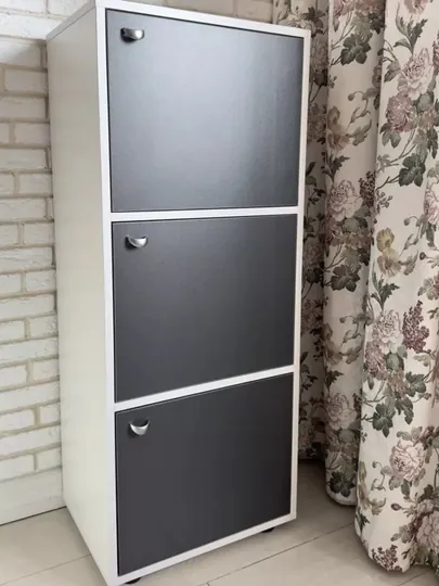 Универсальный шкаф для дома и офиса, 110*30*45 — OILAMEB-3ESHIK22-ИНДИГО