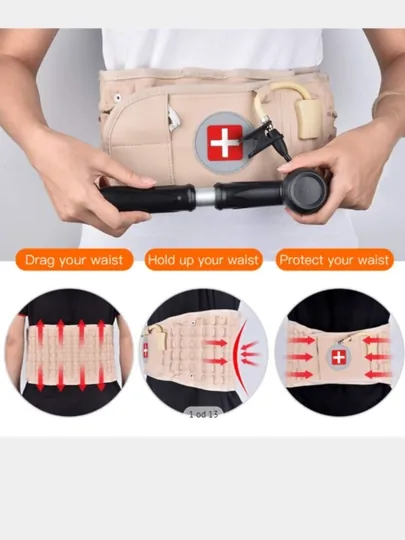 Пневматический пояс-корсет для спины Air Decompression Black Belt