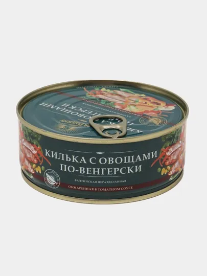 Килька балтийская неразделанная в томатном соусе, 240 г