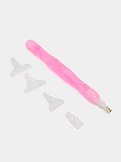 Аксессуары для алмазной мозаики со стразами, ручка с насадками — DIASHOP-РОЛИК-ТЕМНРОЗ