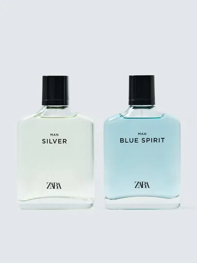 Туалетная вода для мужчин ZARA Silver 100 мл + Blue Spirit, 100 мл