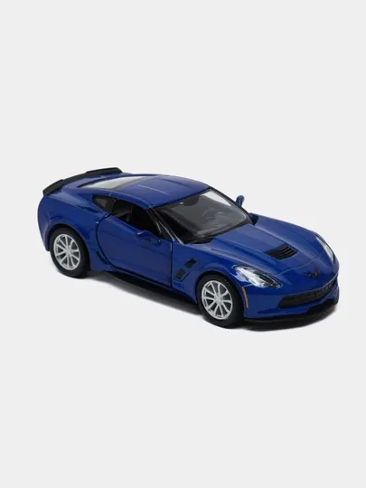 Инерционные коллекционные машинки 1:36, Chevrolet Corvette Grand Sport, синий