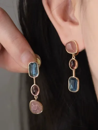 Серьги женские, разные формы — ZEBA-ZIRELEG-МЕНТОЛ