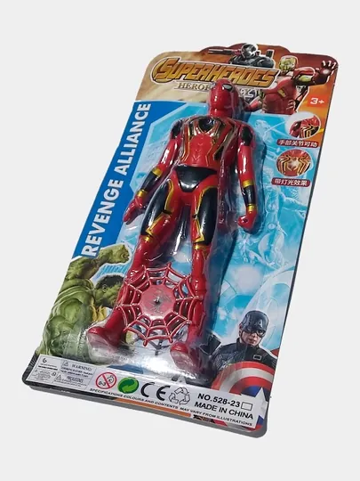 Игрушка супергероев Мстители: Kapitan Amerika, Thanos, Spiderman, Hulk, Iron Man