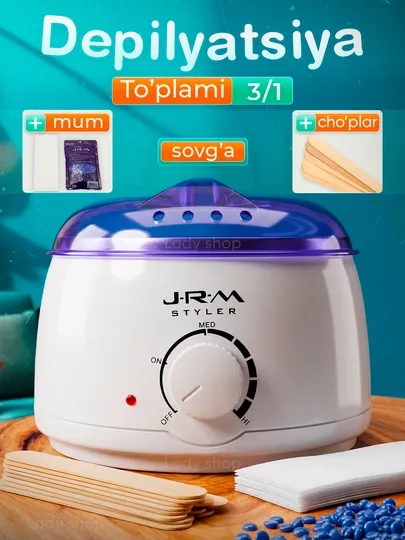 Воскоплав JRM Styler 3в1, нагреватель воска для депиляции, набор для женщин