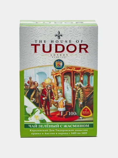 Зеленый чай Tudor с Жасмином, 100 г — ТАШКЕНТ-P04E35B