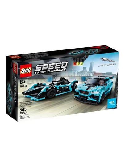 Конструктор LEGO Speed Champions 76898 Jaguar Formula E и I-PACE eTROPHY, 565 деталей