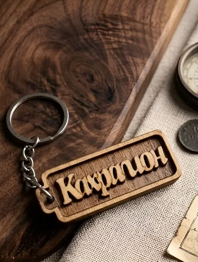 Кахрамон именной брелок