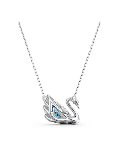 Женская цепочка – кулон в форме лебедя с кристаллами SWAROVSKI