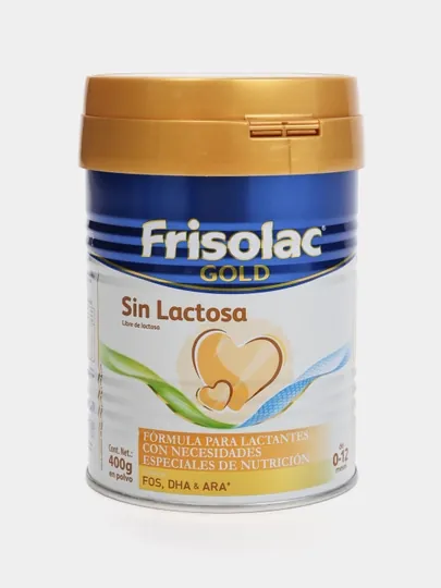 Детская смесь Frisolac Gold Sin Lactosa, безлактозный, c 0 до 12 месяцев