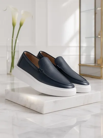 Мужская обувь Loro piana, Мужские лоферы – 100% натуральная кожа, с подкладкой