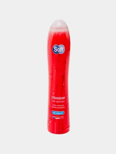 Лубрикант гель для интимной гигиены Soft Strawberry, аромат клубники, 80 мл