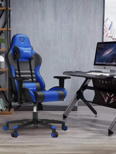 Игровое кресло GM02A, чёрно-синее