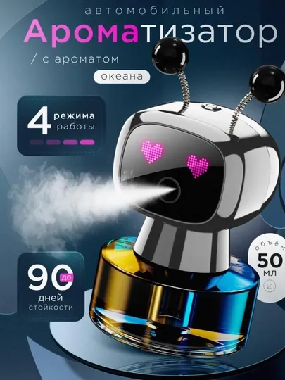 Робот ароматизатор для машины, автомобильный освежитель воздуха аромат
