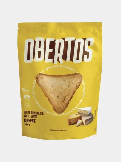 Гренки пшеничные Obertos со вкусом сыра 100 г — 969-OB1
