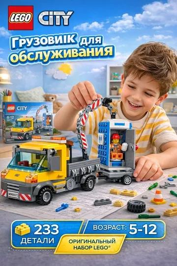 Конструктор LEGO City 60073 Грузовик для обслуживания