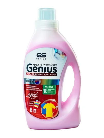 Гель для стирки Genius Color, 1.5 л, розовый