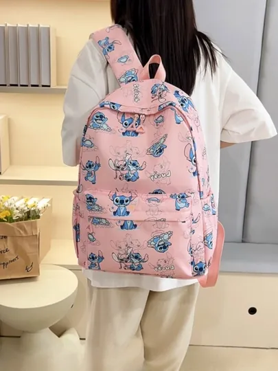 Сумка, рюкзак "STITCH" и "BEAR" с милым дизайном, многофункциональная, школьный