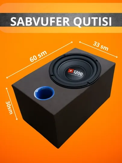 Сабвуферный корпус 1200 Вт, для 10″ / 12″ / 15″, мощный бас для автомобиля