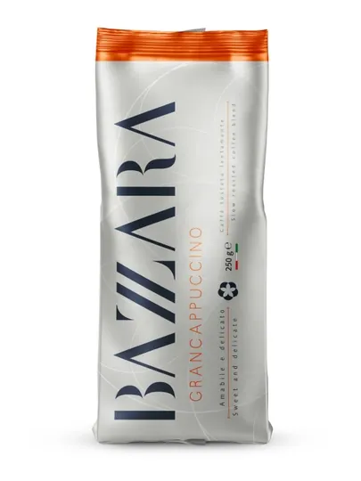 Кофе молотый Bazzara Grancappuccino, 250 г, 80% арабика, средняя обжарка