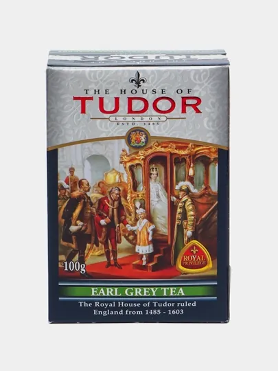 Чай чёрный Tudor с бергамотом, 100 г