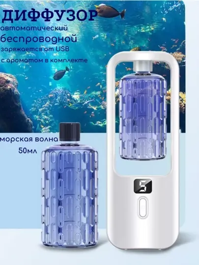 Автоматический освежитель воздуха для дома, аромадиффузор — 150393-АРОМАДИФФУЗОР-ГОЛУБ