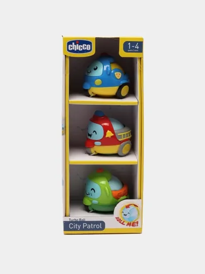 Набор машинок, Chicco City Patrol, 12м+