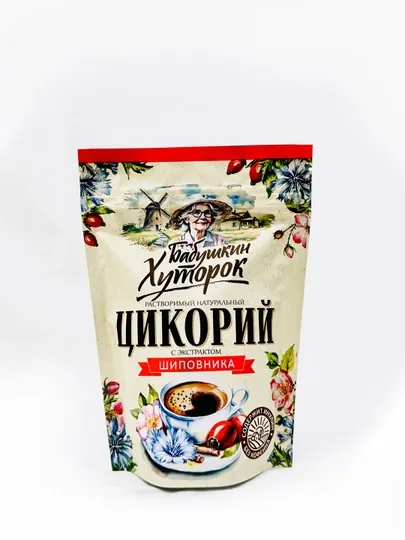 Цикорий натуральный, гранулированный с экстрактом шиповника, Бабушкин Хуторок, 100 г