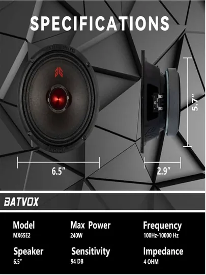 Каолонк для автомобиля BATVOX MX65E2 (16cм)