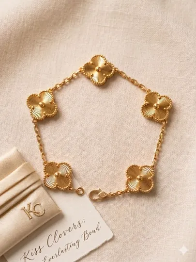Браслеты для женщин и девушек Van Cleef, не меняет цвет и не темнеет — HОМЕМАL-БРАСЛЕТHM-БЕЖЕВ