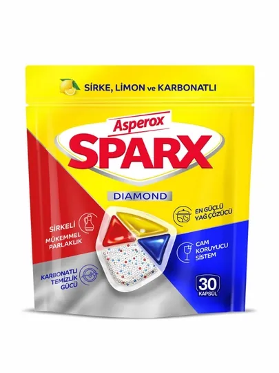 Капсулы для посудомоечной машины ASPEROX SPARX CAPSULE, 30 шт, 234 г