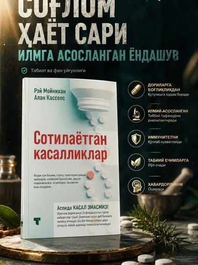 Книга продаваемые болезни, книга о здоровье, медицинская книга, научная книга