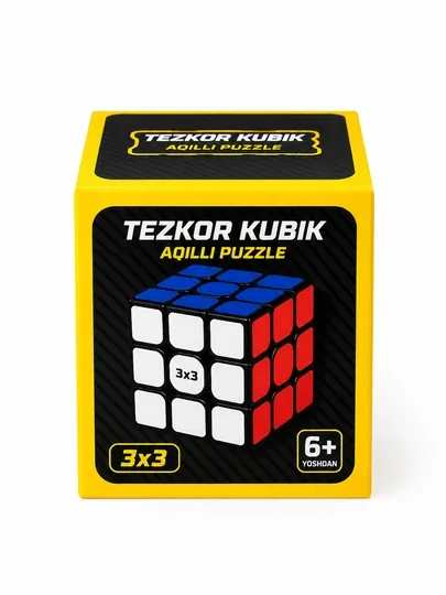 QY SpeedCube 3x3, логический кубик-головоломка — ERKINVE-QYSPEEDCUBESAILW