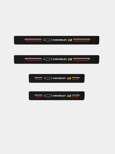 Накладки на пороги автомобиля, карбоновые, защитные наклейки Chevrolet