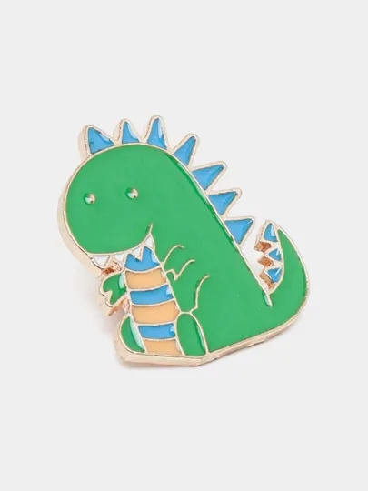 Металлические значки, пин на одежду "Динозавр" — МИРКАНЦ-DINOSAU-ЗЕЛЕН