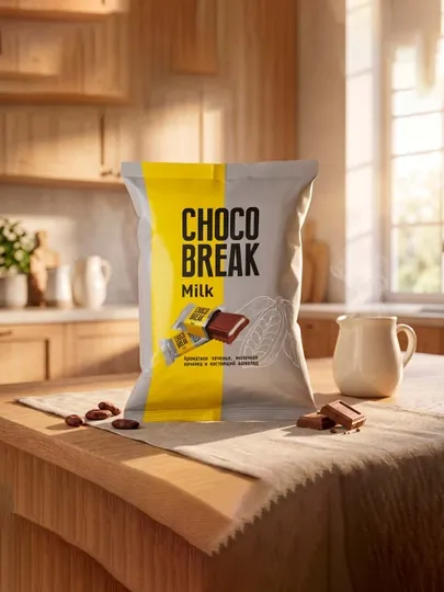 Печенье Choco Break, с молочной начинкой, 300 г