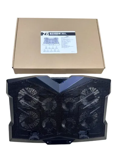 Z8 Cooling Pad для ноутбука – охлаждающая подставка с 6 вентиляторами до 17" — MOBILX-SJBCFWIUQ2-СВЕТЖЕЛ