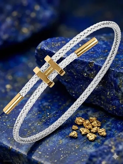 Браслеты HERMES для женщин, безразмерный — 2506-HERMESBLAGUZUG-БЕЛЫЙ