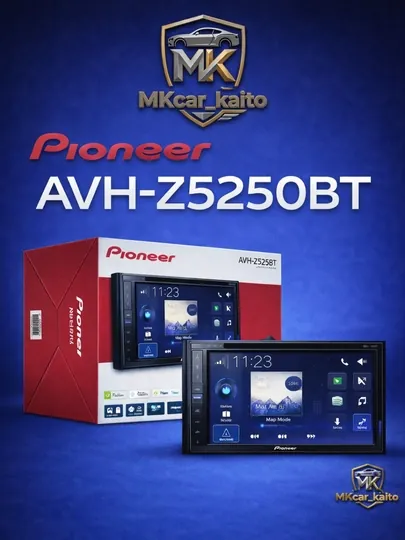 Автомагнитола Pioneer AVH-Z5250BT, сенсор 2 DIN, мультимедиа камера заднего вида Bluetooth