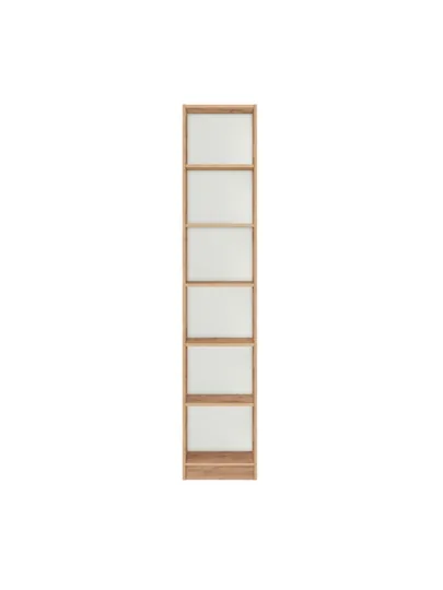Стеллаж Polini Home Smart Вертикальный, 6 секций, 40x28x202 см, дуб крафт золотой