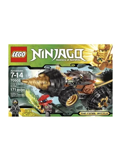 Конструктор LEGO NINJAGO Земляной бур Коула 70502, 171 деталь