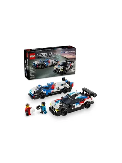 Конструктор LEGO Speed Champions 76922 BMW M4 GT3 и BMW M Hybrid V8, 676 деталей