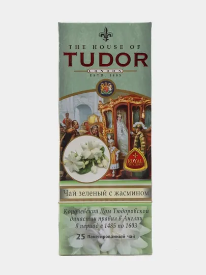 Зеленый чай Tudor Жасмин, 25 чайных пакетиков