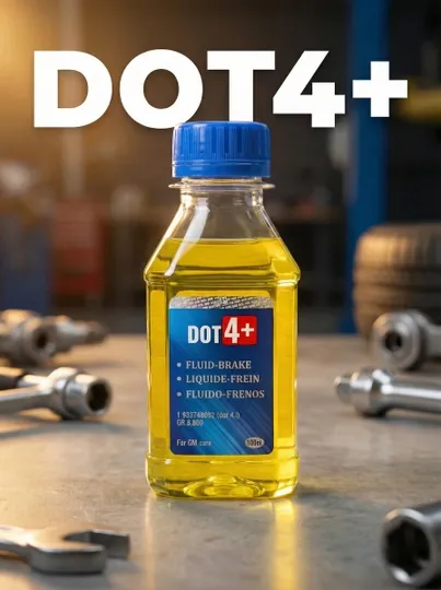 Жидкость Тормозная DOT 4+ для автомобилей GM, Jetour, Chevrolet, BYD, 100 мл