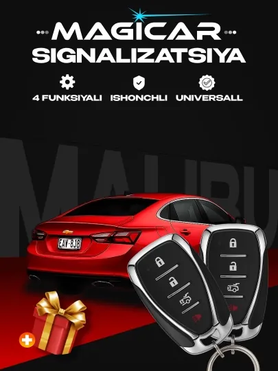 Автосигнализация Magicar 717, пульт дистанционного управления Malibu