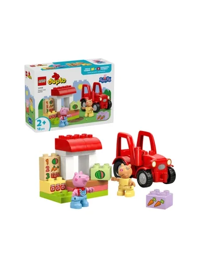 Конструктор LEGO DUPLO Peppa Pig Трактор и рынок 10468