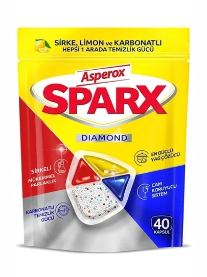 Капсулы для посудомоечной машины ASPEROX SPARX CAPSULE, 40 шт, 240 гр