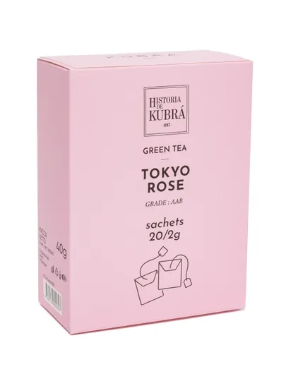 Зеленый чай "TOKYO ROSE", 20 пакетиков, 40 гр — KUBRA-TKYPAKE